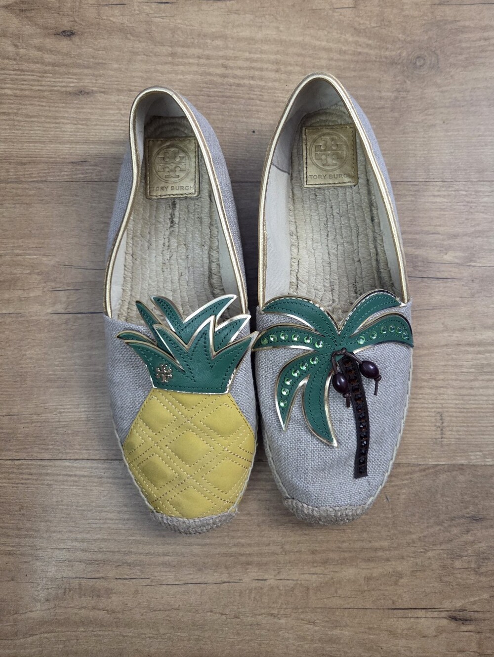 Tory Burch Castaway Embellished Espadrille Flats - Picture 10 of 16